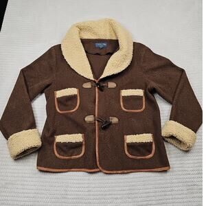 Tasha Polizzi For Cabelas Jacket Womens Large Fleece Faux Fur